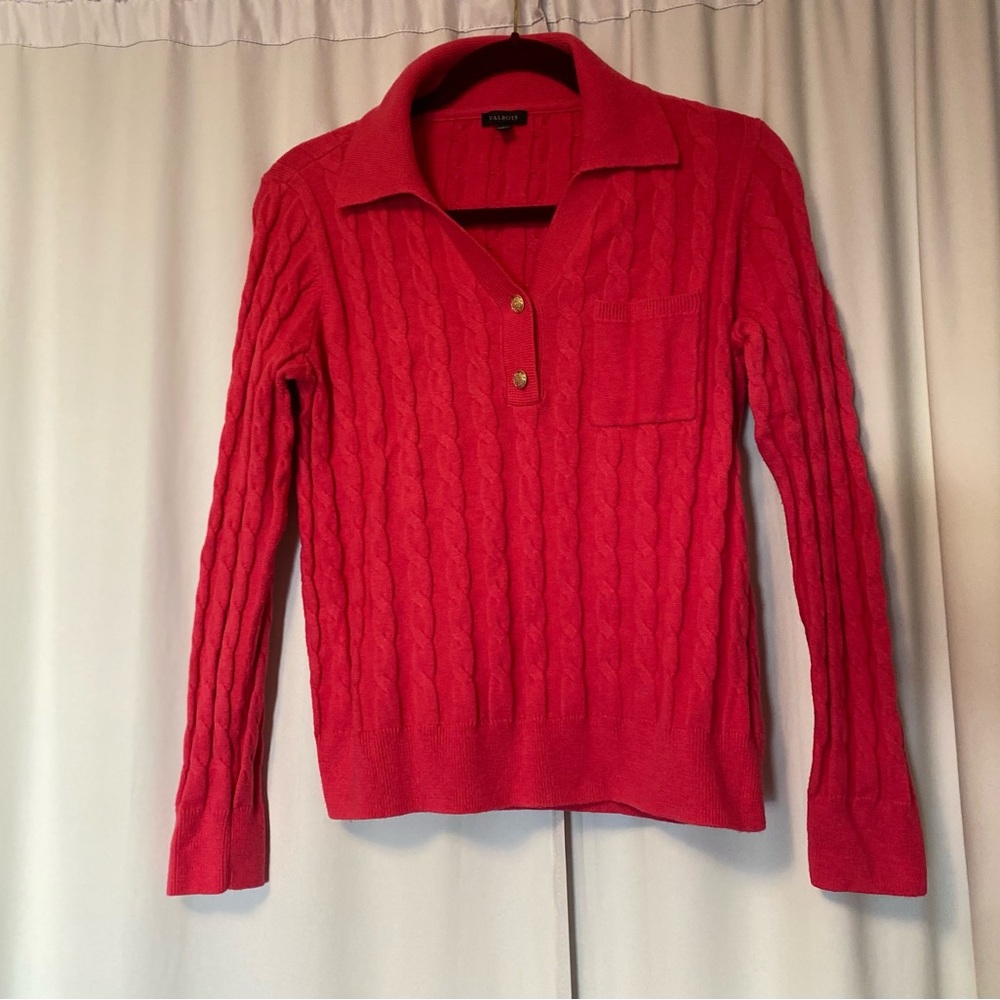 Talbots Vibrant Red Knit Sweater